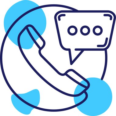 - Telefon. Web simgesi basit illüstrasyon