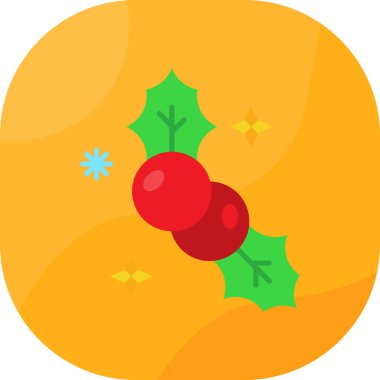 Noel ağacı simgesi, vektör illüstrasyonu