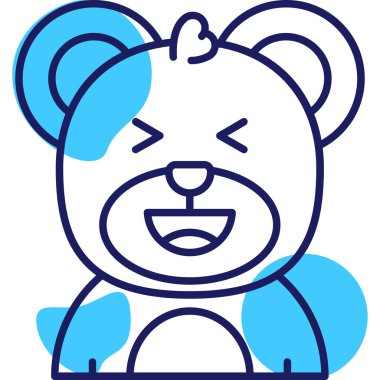 Ayı. Web simgesi basit illüstrasyon