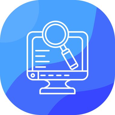 Bilgisayar. Web simgesi basit illüstrasyon