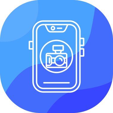 Kamera simgesi, modern vektör resimleme tasarımı