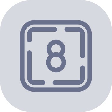 Taslak biçiminde sekiz numaralı simge