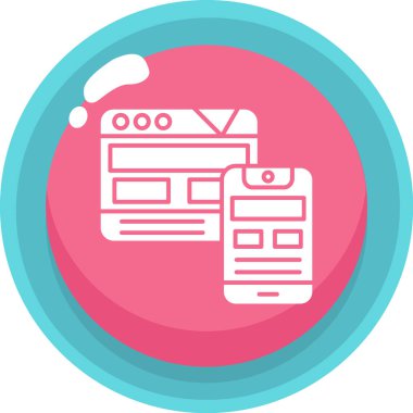 seo modern simgesinin vektör illüstrasyonu