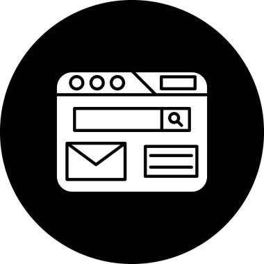 Web tasarım ikonu vektör illüstrasyonu