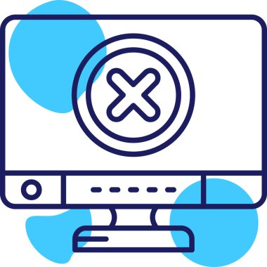 Hata. Web simgesi basit illüstrasyon