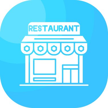 Restoran simgesi vektör illüstrasyonu