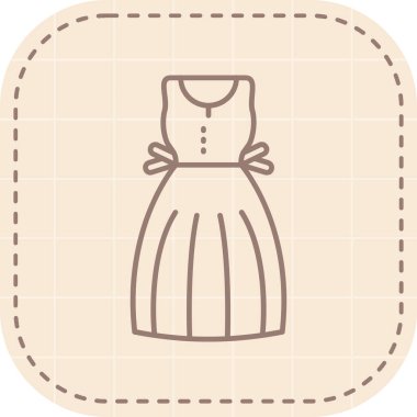 elbise simgesi vektör illüstrasyonu