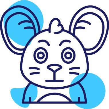 Hayvan. Web simgesi basit illüstrasyon