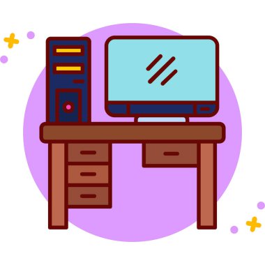 masa simgesi, modern vektör illüstrasyonu