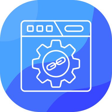 Ayarlama. Web simgesi basit illüstrasyon