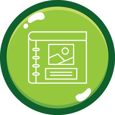 Modern eğitim ikonunun vektör illüstrasyonu