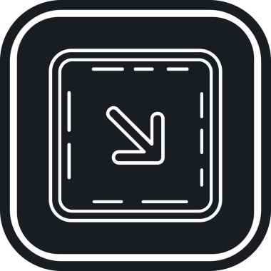 ok yönü sağ simgesi ana hat biçiminde