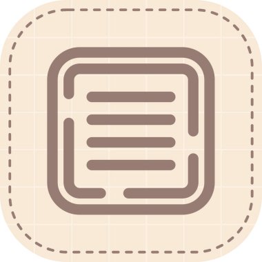 Modern b 'nin vektör illüstrasyonunda belgenin eksik simgesi