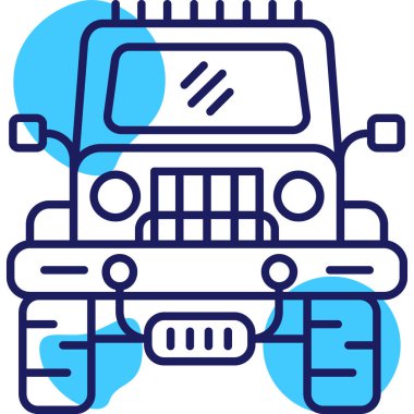 Araba servisi. Basit illüstrasyon