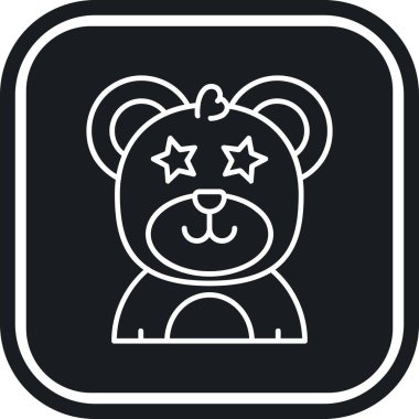 Bir yıldız simgesinin vektör illüstrasyonu