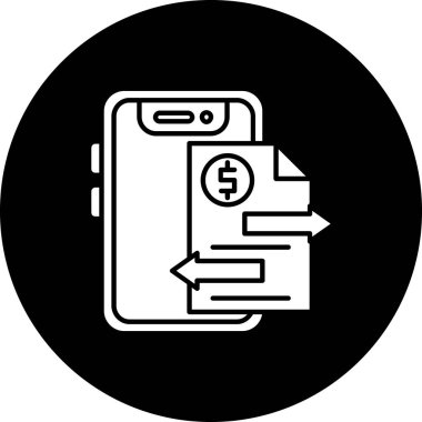 Akıllı telefon simgesinin vektör illüstrasyonu