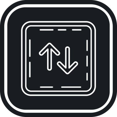 Ok. Web simgesi basit illüstrasyon