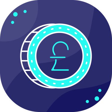 Bozuk para simgesinin vektör illüstrasyonu