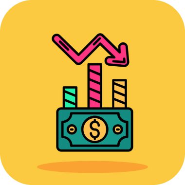 İş finansmanının vektör illüstrasyonu