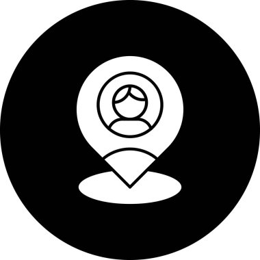 konum simgesi vektör illüstrasyonu