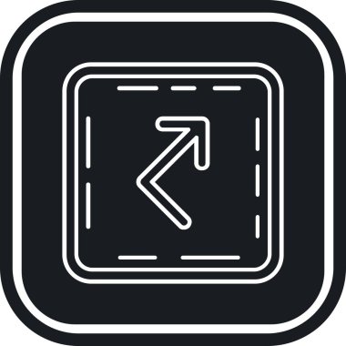 Yön ok simgesi, vektör illüstrasyonu