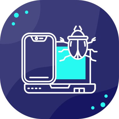 Virüs koruma simgesi vektör illüstrasyonu