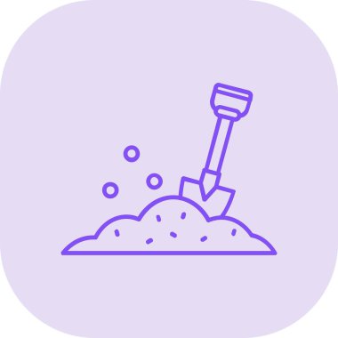 Süpürge temizleme simgesi, satır tasarımı vektör illüstrasyonu