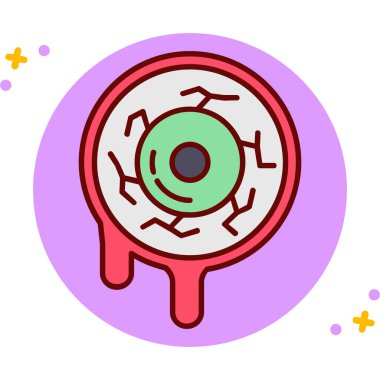 Göz ağı simgesi, basit tasarım