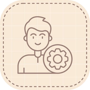 man simgesi vektör illüstrasyonu