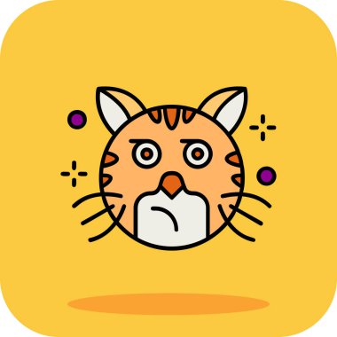 kedi emoji simgesi tasarımı.