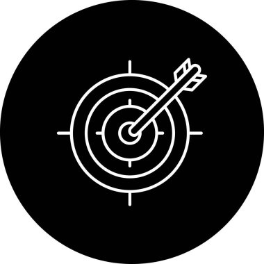 hedef simge, vektör illüstrasyonu