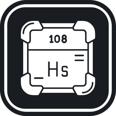 Kimyasal sembolün vektör çizimi