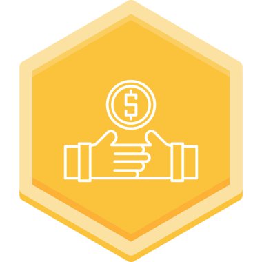 Bir spor salonu simgesinin vektör çizimi