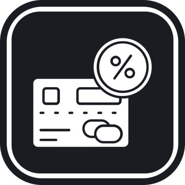 kredi kartı simgesi, basit vektör çizim