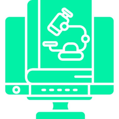 Bir robotun vektör çizimi