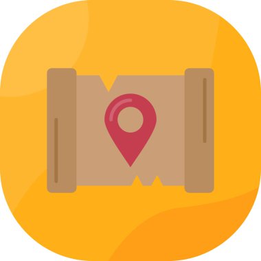 Yer düz vektör simgesi