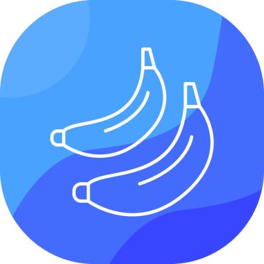 vektörde muz simgesi