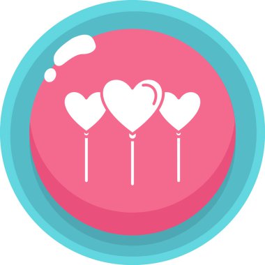 Aşk kalp vektör simgesi