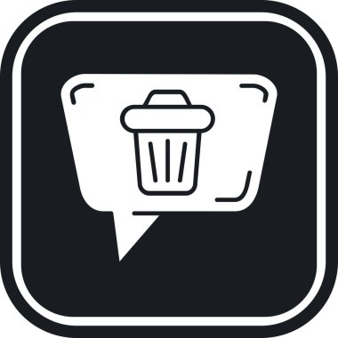 çöp simgesi vektör illüstrasyonu