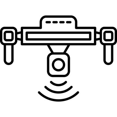 Drone kamera simgesi, özet biçimi