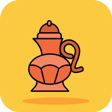 kahve fincanı ikonu vektör illüstrasyonu