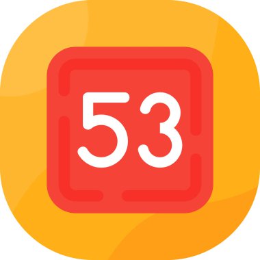 Bir takvim simgesinin vektör illüstrasyonu