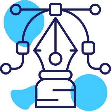 Modern bir teknoloji simgesinin vektör çizimi