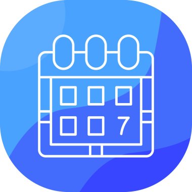 Takvim. Web simgesi basit illüstrasyon