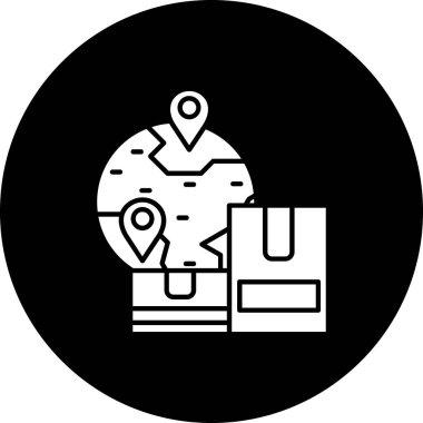 konum haritası simgesi, vektör illüstrasyonu