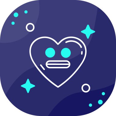 Bir aşk kalbinin vektör çizimi