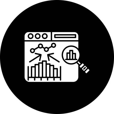 Grafiğin vektör illüstrasyon simgesi