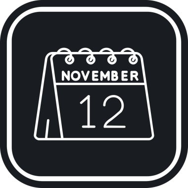 takvim çizgisi simgesi, vektör tasarımı