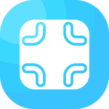 Mavi ve beyaz bir haçın vektör illüstrasyonu