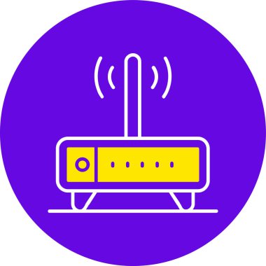 Yönlendirici simgesinin vektör illüstrasyonu